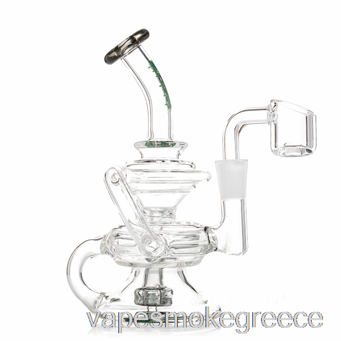 Vape Greece Ooze Rip Tide Mini Recycler Dab Rig σκούρο μπλε (διαφανές / μπλε)